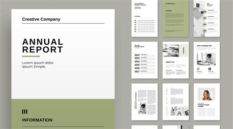 indesign template report